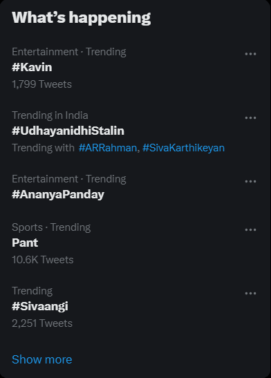 #Kavin Started Trendingg!

#Kavin04 @Kavin_m_0431 #DADA

Action                                    Reaction