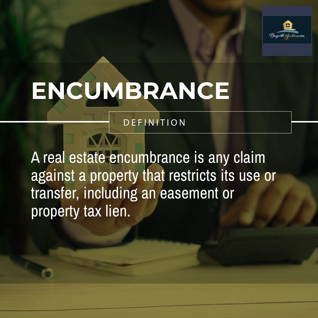 Most commonly an encumbrance will include mortgages, easements, and property tax liens.
#buywithjenkins #houstonrealestate