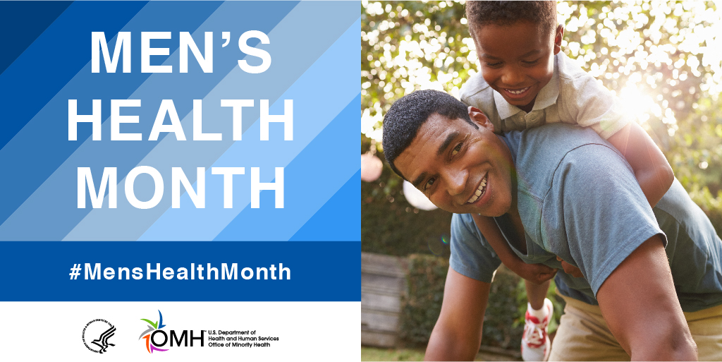 June is Men’s Health Month, and we are proud to partner with @MinorityHealth to encourage boys, men and their families to practice healthy living, by exercising regularly, eating healthy and getting the #COVID19 vaccine when the time comes. minorityhealth.hhs.gov/mens-health #VaccineReady