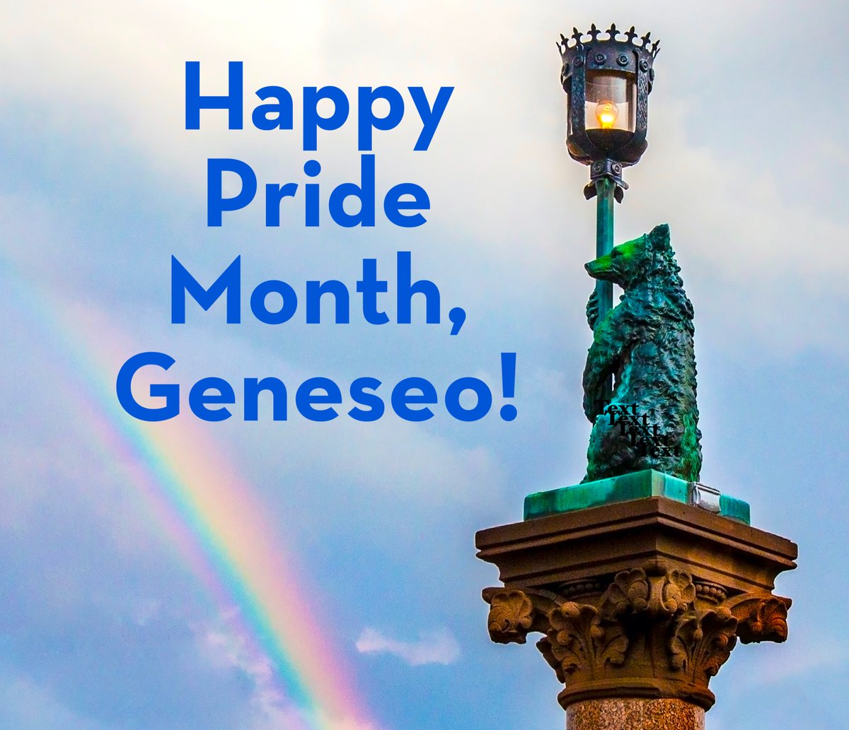 #PrideMonth is a time to celebrate our LGBTQ+ community. SUNY Geneseo offers a variety of ways to engage with the LGBTQ+ Community with Pride Alliance meetings, Safe Zone training, and Office of LGBTQ+ Life programs. visit geneseo.edu/lgbtq #SUNYPride