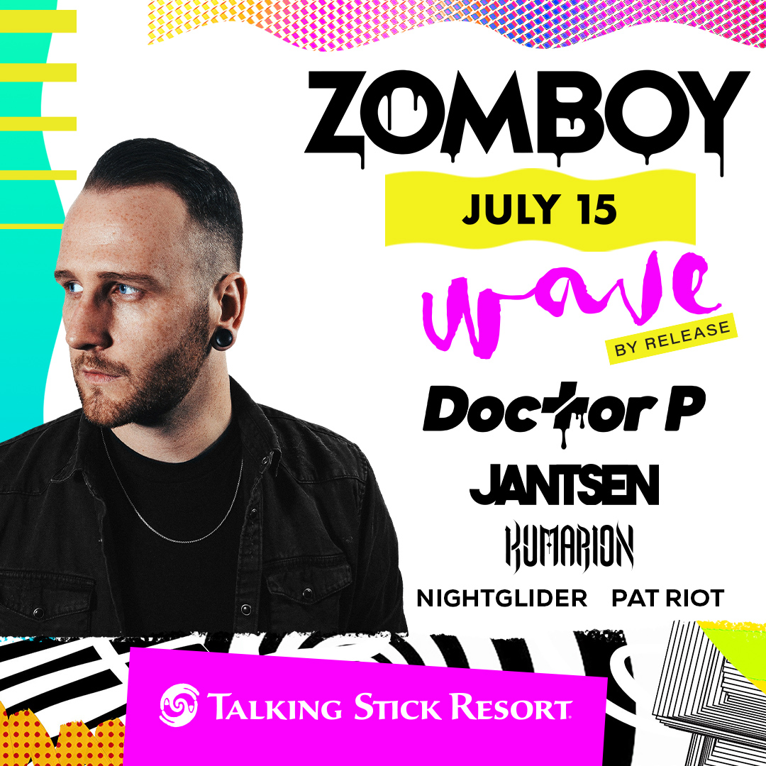 #JustAnnounced: Bassheads, we're going big for this one 💥🚨 <a href="/Zomboy/">𝐙𝐎𝐌𝐁𝐎𝐘</a> <a href="/doctorpcircus/">Doctor P</a> <a href="/jantsenmusic/">JANTSEN</a> <a href="/kumarionmusic/">Kumarion</a> <a href="/Nightglider_/">NightgliderOfficial</a> &amp; <a href="/Pat_Riot_Music/">PAT RIOT</a> are dominating <a href="/wavedayclub/">Wave by RELEASE</a> on 7/15! Tickets on sale tomorrow, Friday, June 2 at 10am PT 🎟 rb.ht/Zomboy23