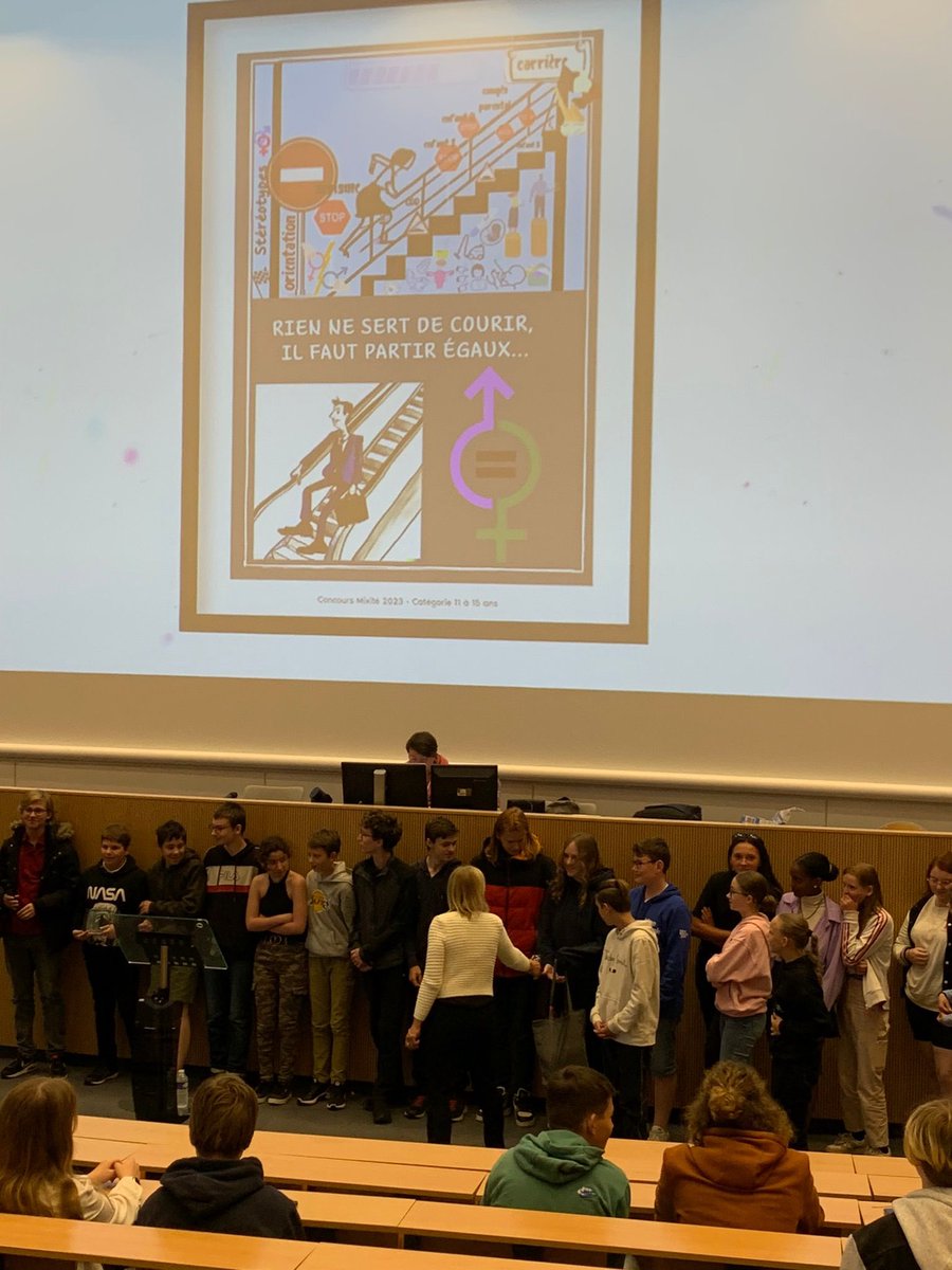 Félicitations à nos élèves lauréats du prix Mixité pour leur affiche dans la catégorie 11-15 ans ! <a href="/dsden61/">DSDEN61</a>