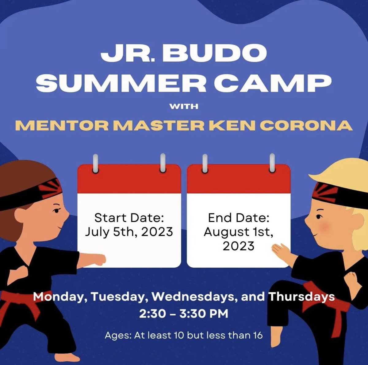 Looking for ideas to keep the kiddos busy this summer? #SummerCamp #martialarts4kids #jrbudo #coachdecker #eaglescommunitycenter #mesaparksandrec #mesaaz