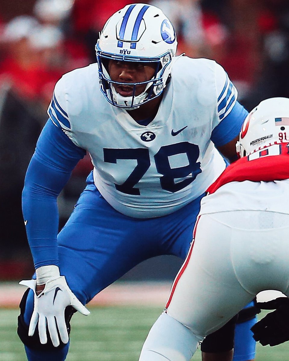 BYU OT Kinsgley Suamataia last season:

🔷 361 Pass Block Snaps
🔷 ZERO Sacks Allowed