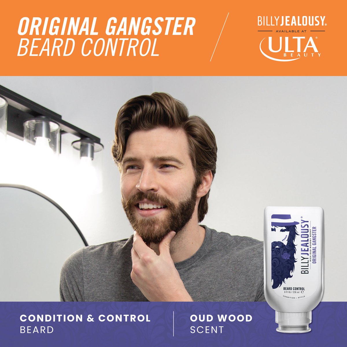 BillyJealousy's tweet photo. Condition and control your beard with our NEW Original Gangster Beard Wash and Beard Control with an oud wood scent. Available exclusively at @ultabeauty. Shop in-store or at https://t.co/0smhSmR3b8 https://t.co/1GF56r3oAm