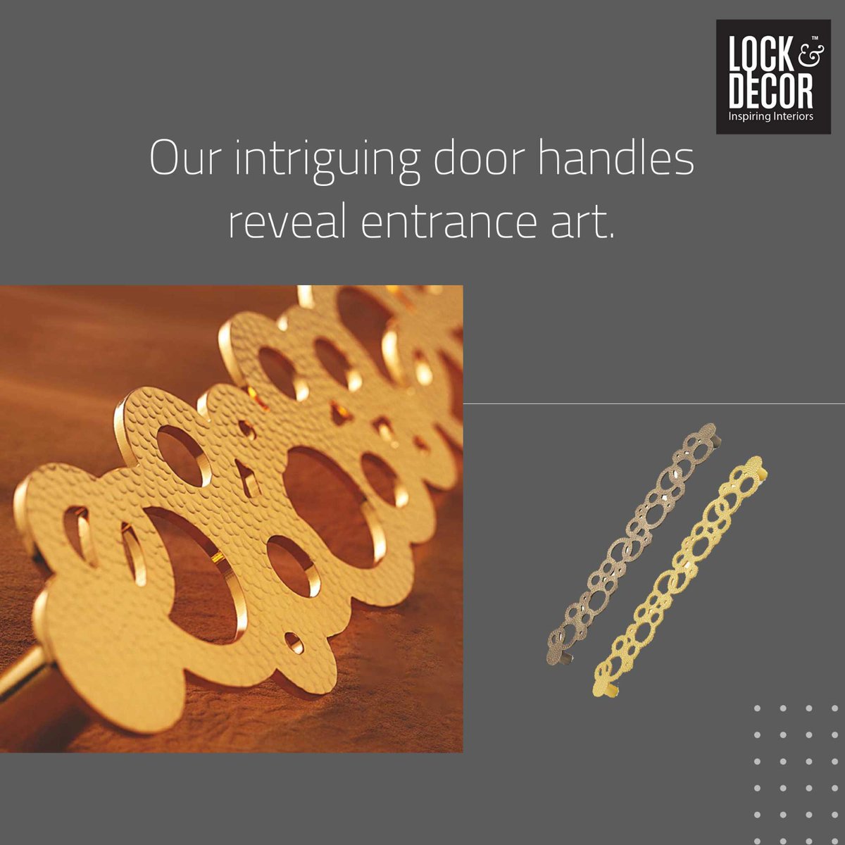 At LOCK & DECOR, we have an unwavering passion for the artistry and creativity that goes into designing door handles. 

#interiordesignideas #interiorstyling #interiordecoration #interiordesigninspiration #interiordesigns #elegantdesign