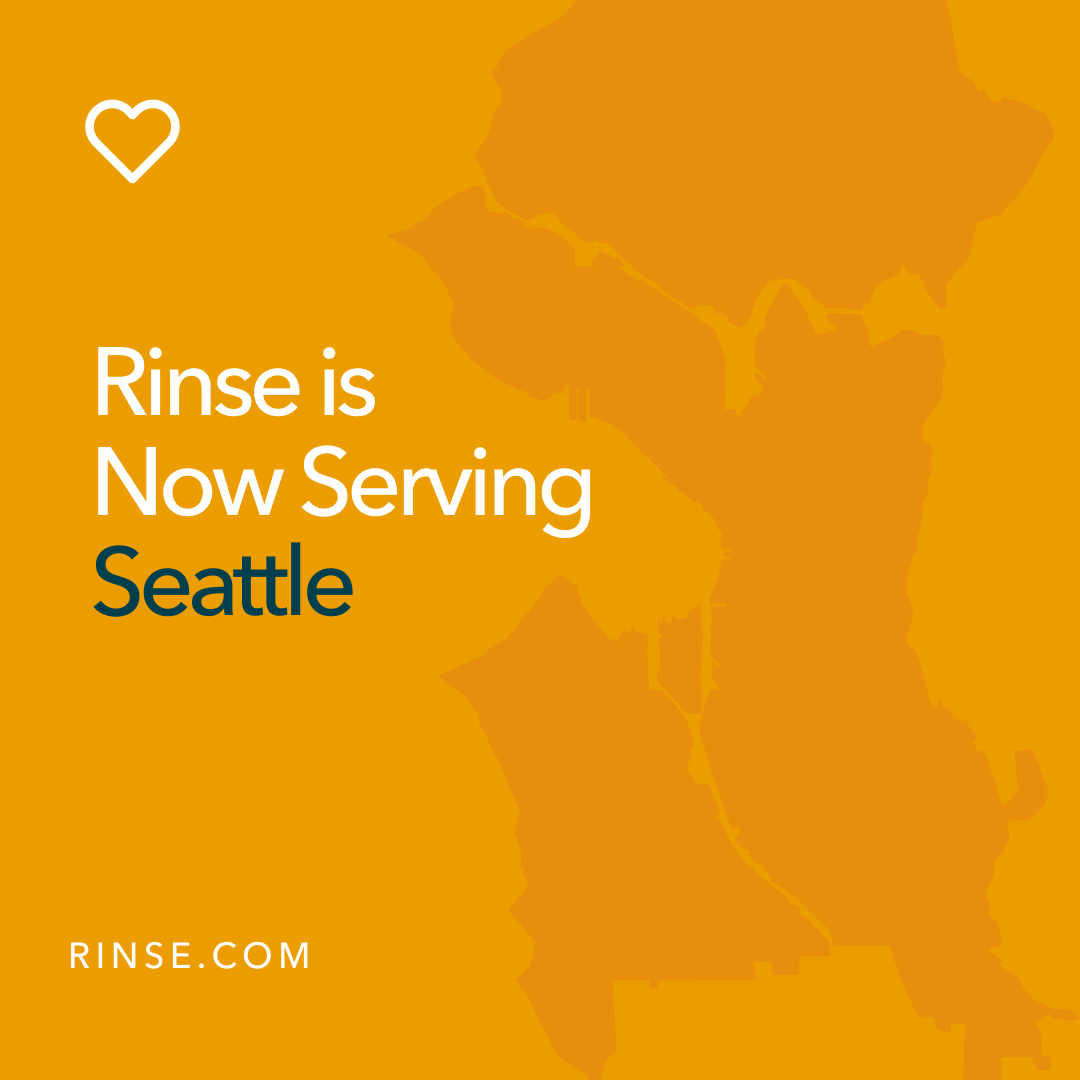 Next up? Seattle! Rinse is now serving neighborhoods in Seattle, Bellevue, Medina, and Mercer Island. Refer a friend in Seattle, or any of our markets, and you'll both get $20 in Rinse credit: rinse.com/share