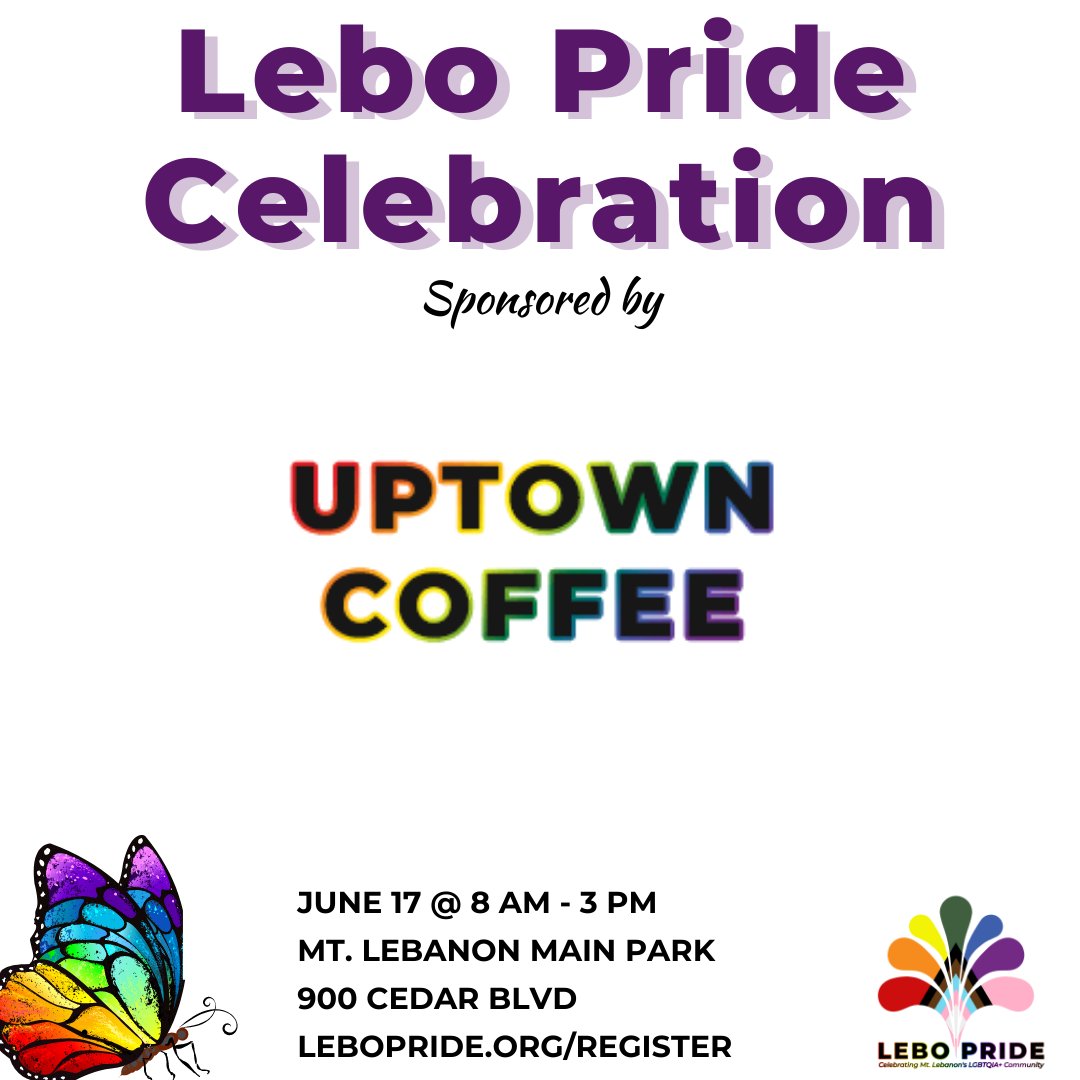 LeboPrideOrg's tweet image. Thank you Uptown Coffee for sponsoring this year's annual #LeboPrideCelebration