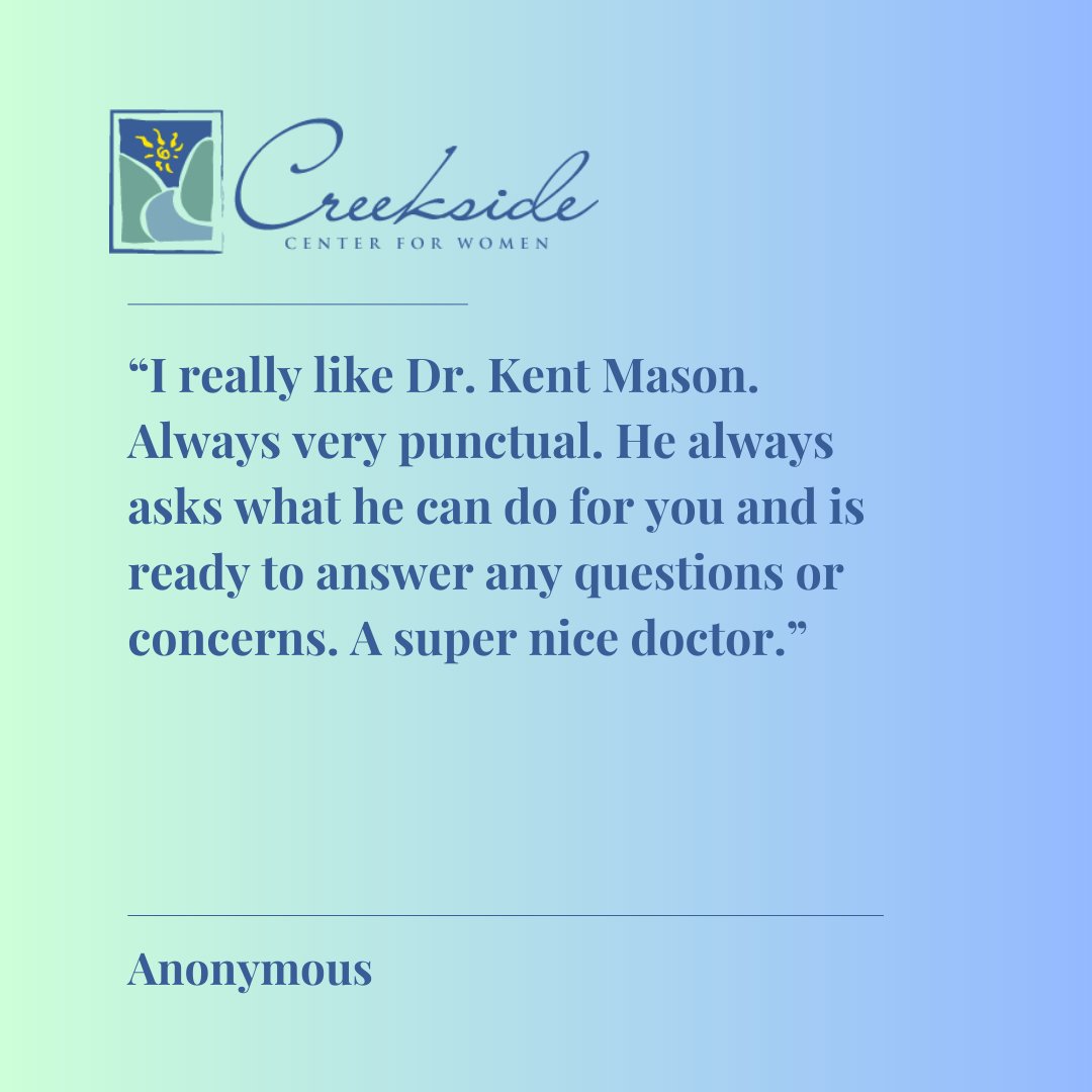 At Creekside Center for Women, we strive to ensure that all women who come through our doors receive the best care possible. Contact us today at 479.582.9268. Creeksideobgyn.com #CreeksideCenter #BestDoctors #NWARK #WeCare