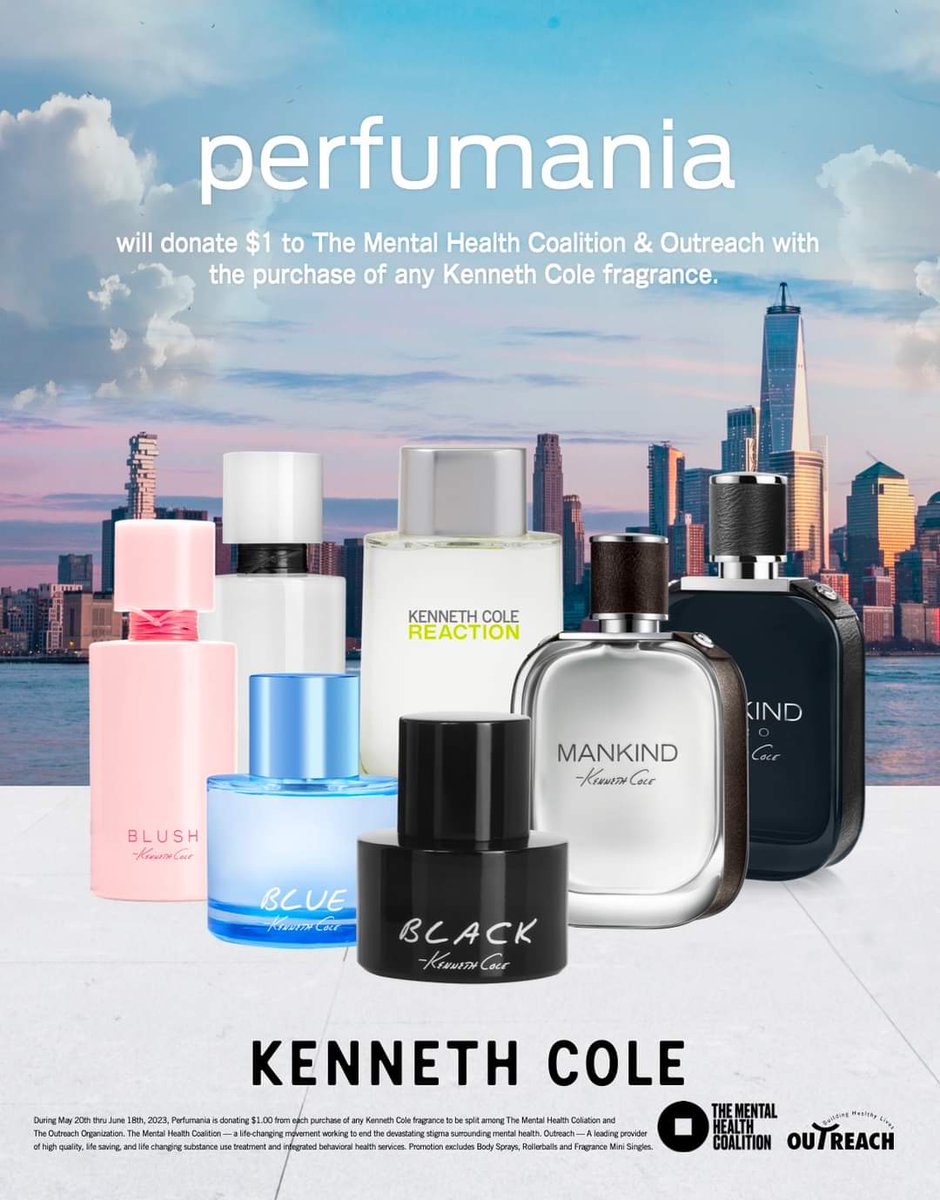 OutreachNY's tweet image. Outreach is grateful to partner, with our colleagues at The Mental Health Coalition, in the Perfumania and @kennethcole promotion.

Now through June 18th, @Perfumania is donating $1 to us for every purchase of #KennethCole fragrance!

Shop now at: perfumania.com/collections/ke…