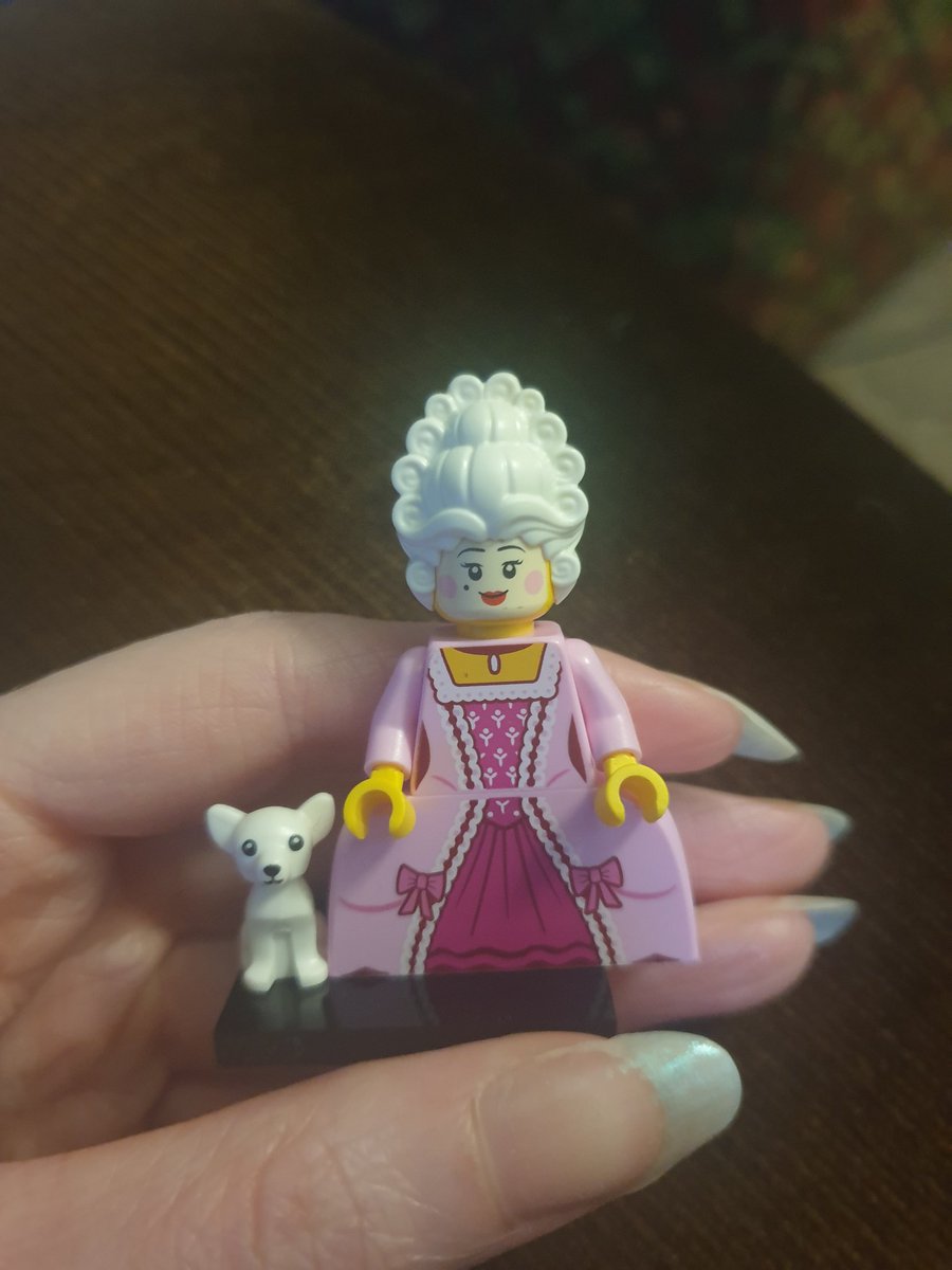 My sister got me a lego mystery minifigure and look what was inside!!! Its Hannah in Tom Jones! 🤣🤣😍😍