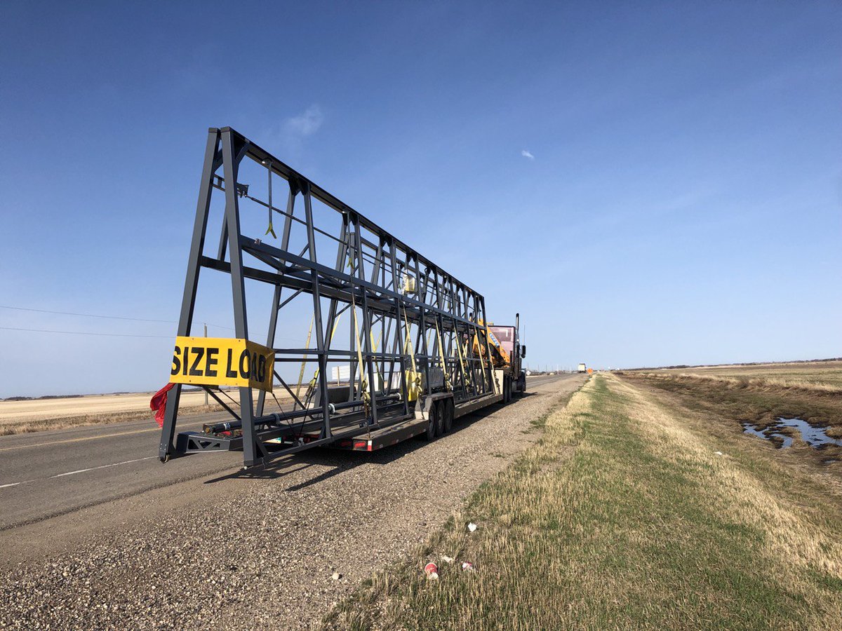 Busy days over here at Diamond Doors! Here is a picture of a load delivered to Tolley, ND. It was an oversized load, a 60' x 20' bi-fold. 

Despite our busyness, our lead time right now is 8-10 weeks! Get your orders in for summer projects.

#DiamondDoors #Contractor