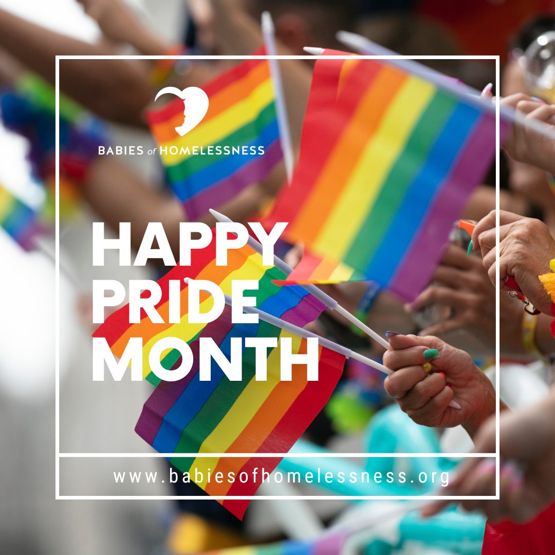 June is here and that means it's #PrideMonth! Babies of Homelessness is proud to provide diapers, wipes, and formula to families regardless of their marital status or sexual orientation. Happy Pride!