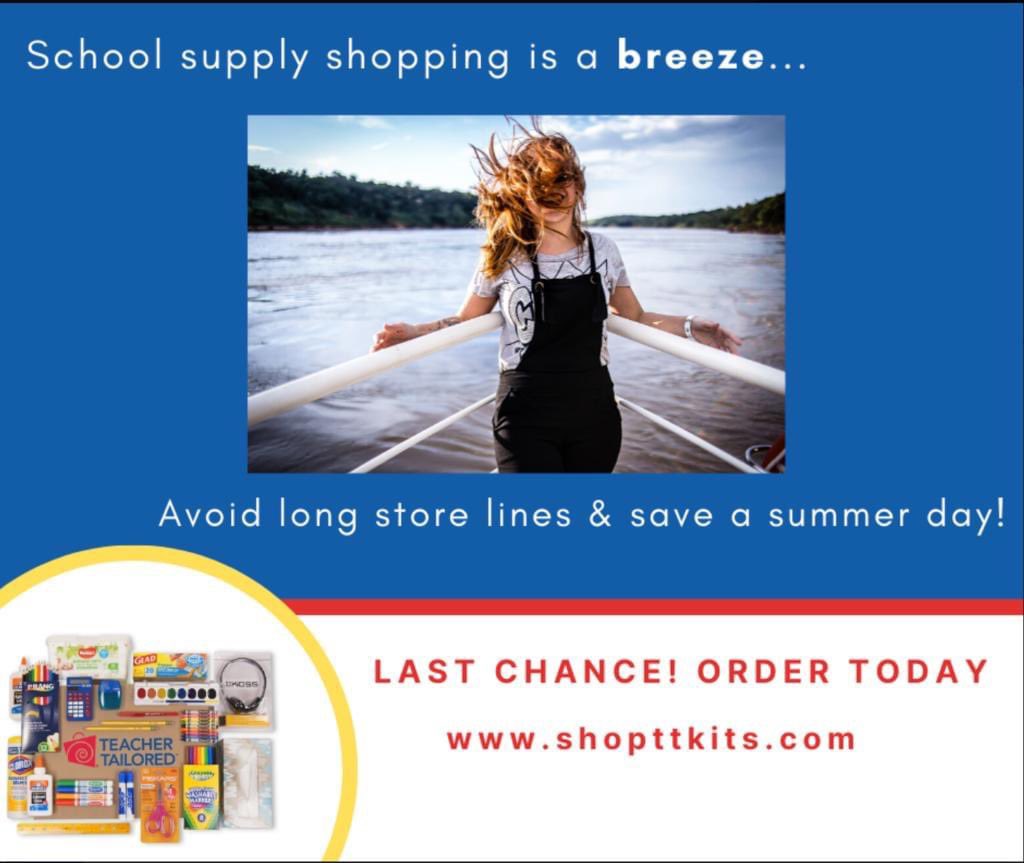 D83Pta's tweet photo. Time is running out! Beat the Walmart August rush and order your school supplies for the 2023-2024 school year today!! This offer ends June 4, 2023.

Online information:  https://t.co/O5ZuotdcCv

Account number: 65515

Click on grade level https://t.co/mLyejZpjTb