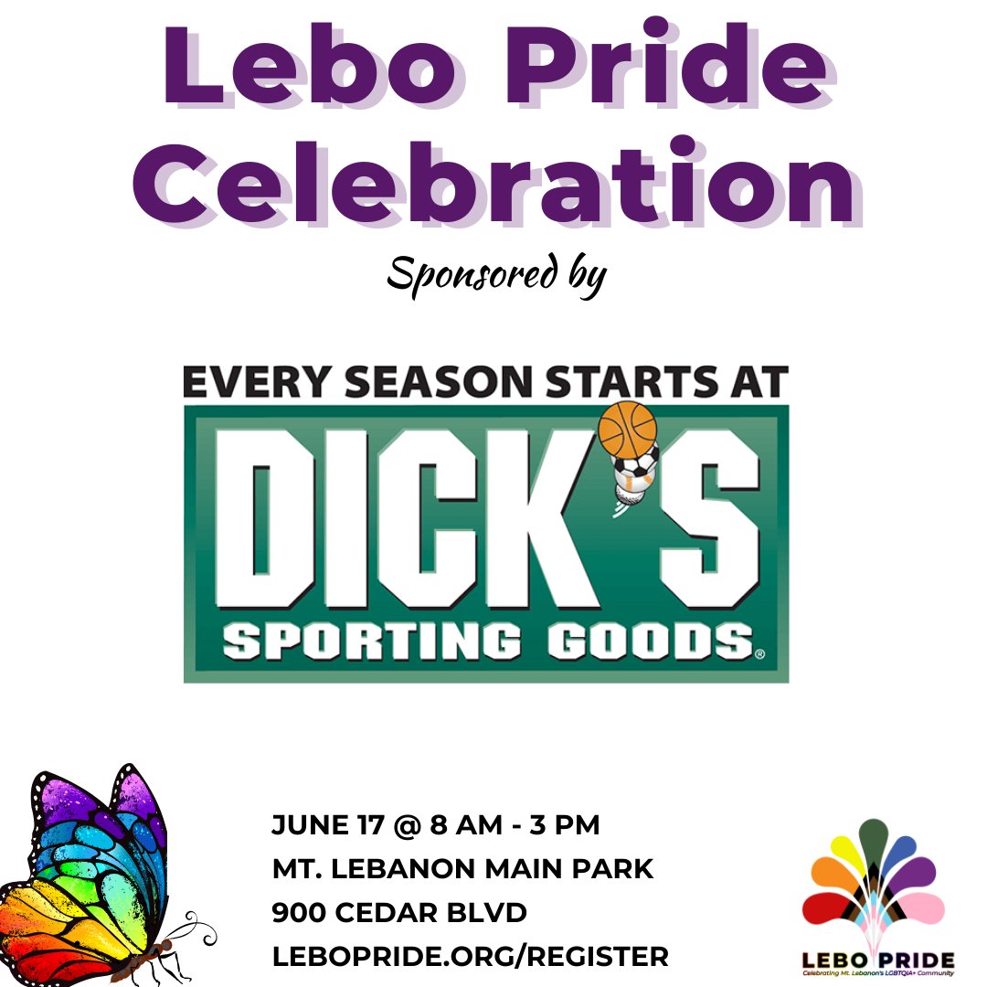 LeboPrideOrg's tweet image. Thank you DICK'S Sporting Goods (@dicks) for sponsoring this year's annual #LeboPrideCelebration