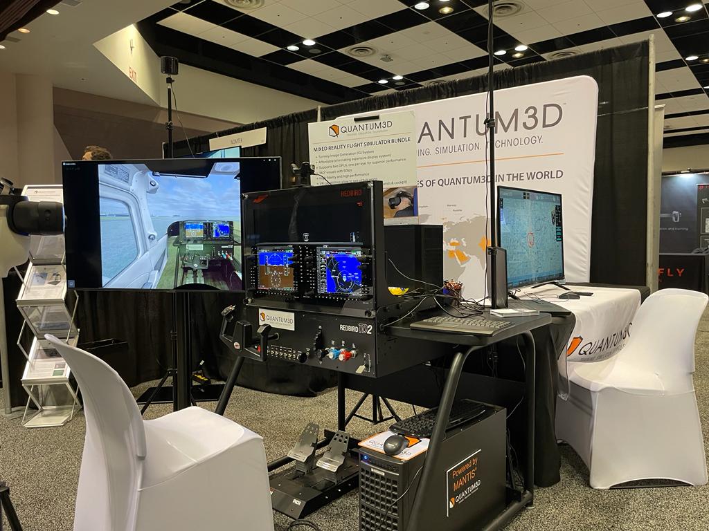 Quantum3D's tweet photo. We are excited to exhibit at #AWE2023. Visit our booth 1047 to experience our hands-on technology demonstrations these two days June 1-2 at Santa Clara Convention Center
· Mixed Reality Flight Simulator
· UAV Simulator demo
#Quantum3D #mixedreality #AWE #flightsimulator https://t.co/6qpmw0jdel