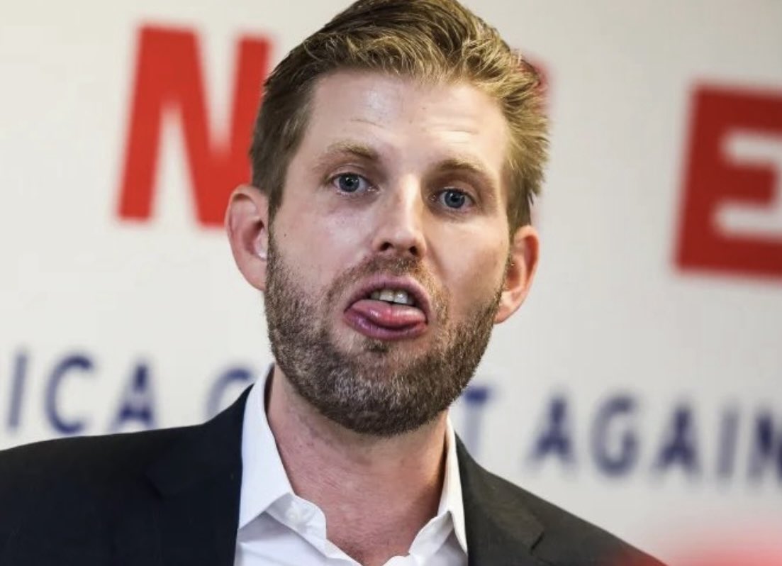 A confused Eric Trump is now calling himself Eric Kushner for “legal reasons”.