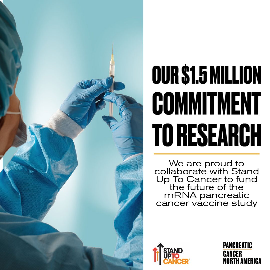 Today marks a significant milestone in our continued efforts to meaningfully change pancreatic cancer outcomes. PCNA is proud to announce our $1.5 million commitment to @SU2C, in support of the mRNA pancreatic cancer vaccine study. Learn more: bit.ly/45DZNZt