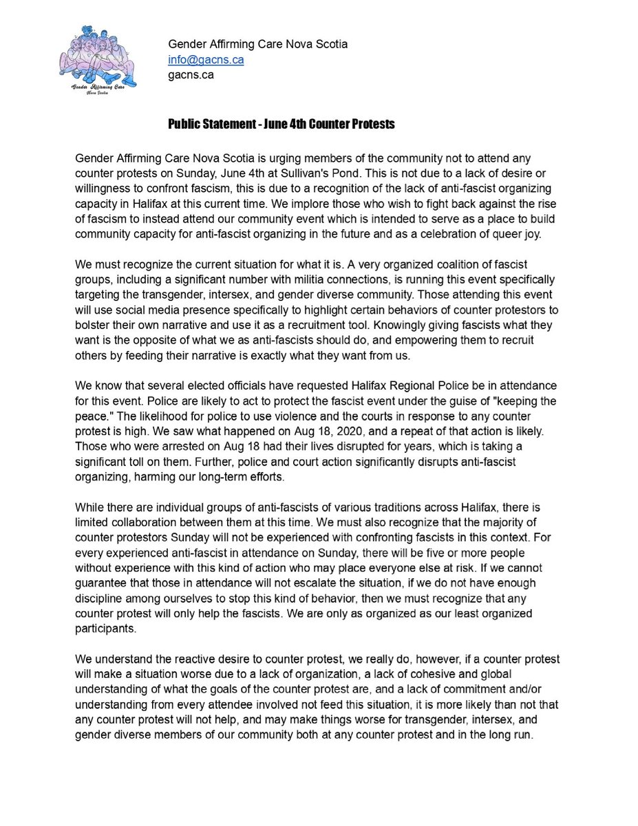 Gender Affirming Care Nova Scotia 🏳️‍⚧️ tweet media