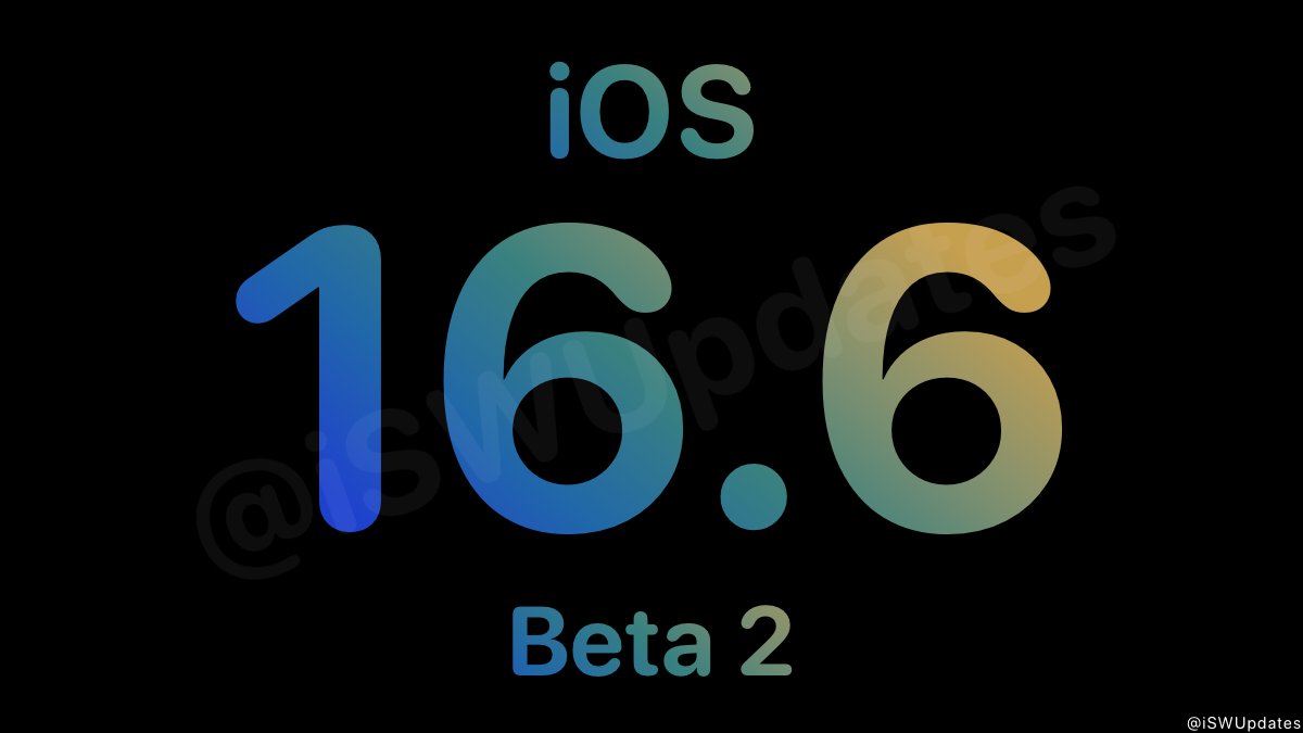 iOS 16.6 Public Beta 2 (20G5037d) has been released. #iOS166 #iOS166PublicBeta2
