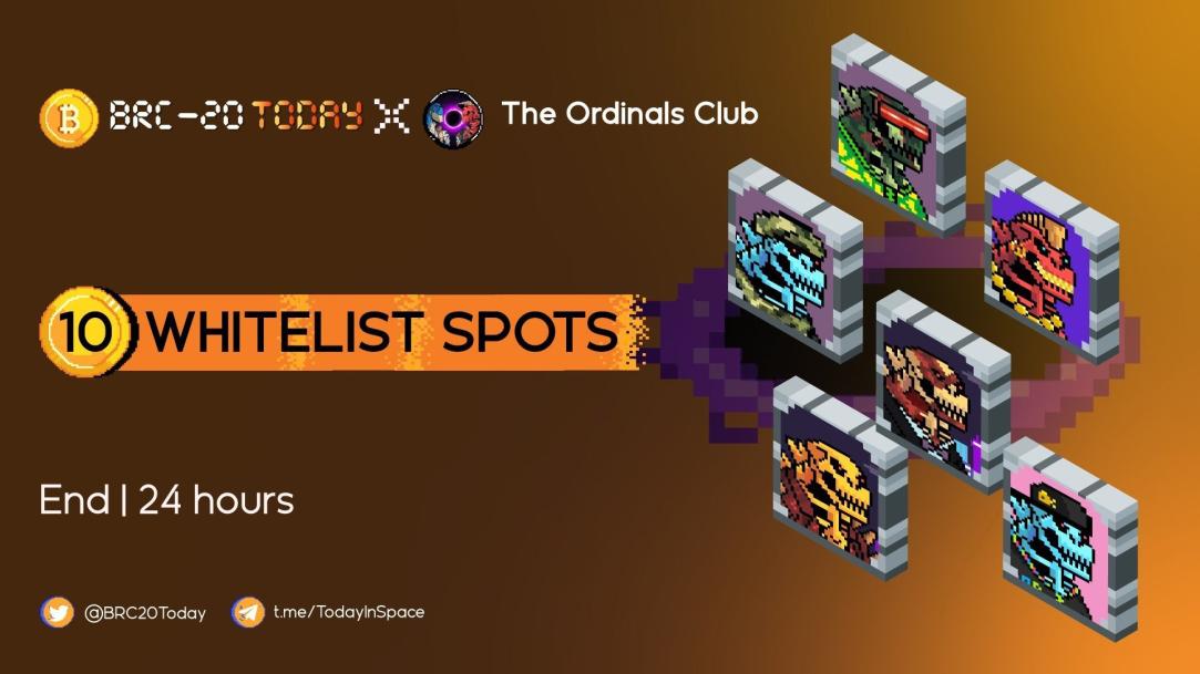 Bitcoin l Fractal Today 🟧 (@btcfractaltoday) on Twitter photo Congratulation on our partnership <a href="/TheOrdinalsClub/">The Ordinals Club</a> 🟠🟣
🎟 Giveaway 10 Whitelist Spot $BTOC
🏆 To win
1️⃣ Follow <a href="/TheOrdinalsClub/">The Ordinals Club</a> & @BRC20Today
2️⃣ Join t.me/TodayInSpace
3️⃣ RT, Like & Tag 3 friends & Proof
Winner drawn in 24hrs ⏰
#BRC20Today #TheOrdinalsClub $BTOC Congratulation on our partnership <a href="/TheOrdinalsClub/">The Ordinals Club</a> 🟠🟣
🎟 Giveaway 10 Whitelist Spot $BTOC
🏆 To win
1️⃣ Follow <a href="/TheOrdinalsClub/">The Ordinals Club</a> & @BRC20Today
2️⃣ Join t.me/TodayInSpace
3️⃣ RT, Like & Tag 3 friends & Proof
Winner drawn in 24hrs ⏰
#BRC20Today #TheOrdinalsClub $BTOC