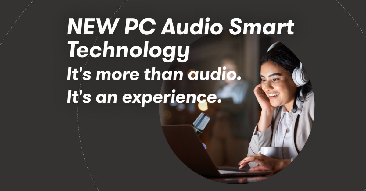 Just released: Our NEW, premium PC audio solution! Immersive, true-to-life, louder, clearer audio on today's thin, light, flexible PCs
bit.ly/45Epfhs