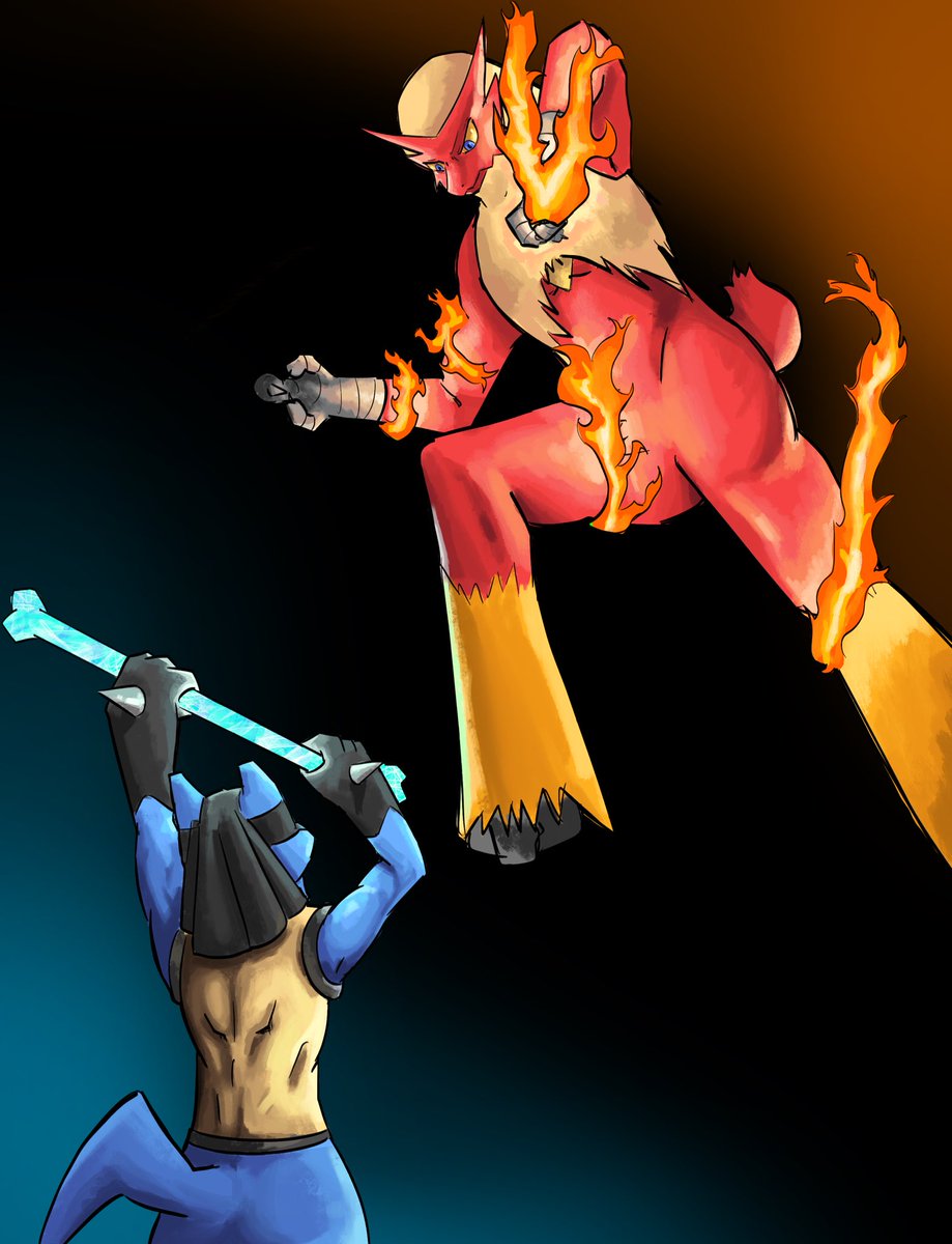 Blaziken vs Lucario #Pokemon