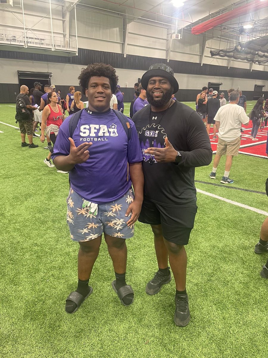 EddieJokoh's tweet photo. Had a great camp yesterday @SFA_Football Learned a lot and can’t wait to compete in other upcoming camps! @FMHSRecruits @CoachShaqPowell https://t.co/P8Kpq8Nujo