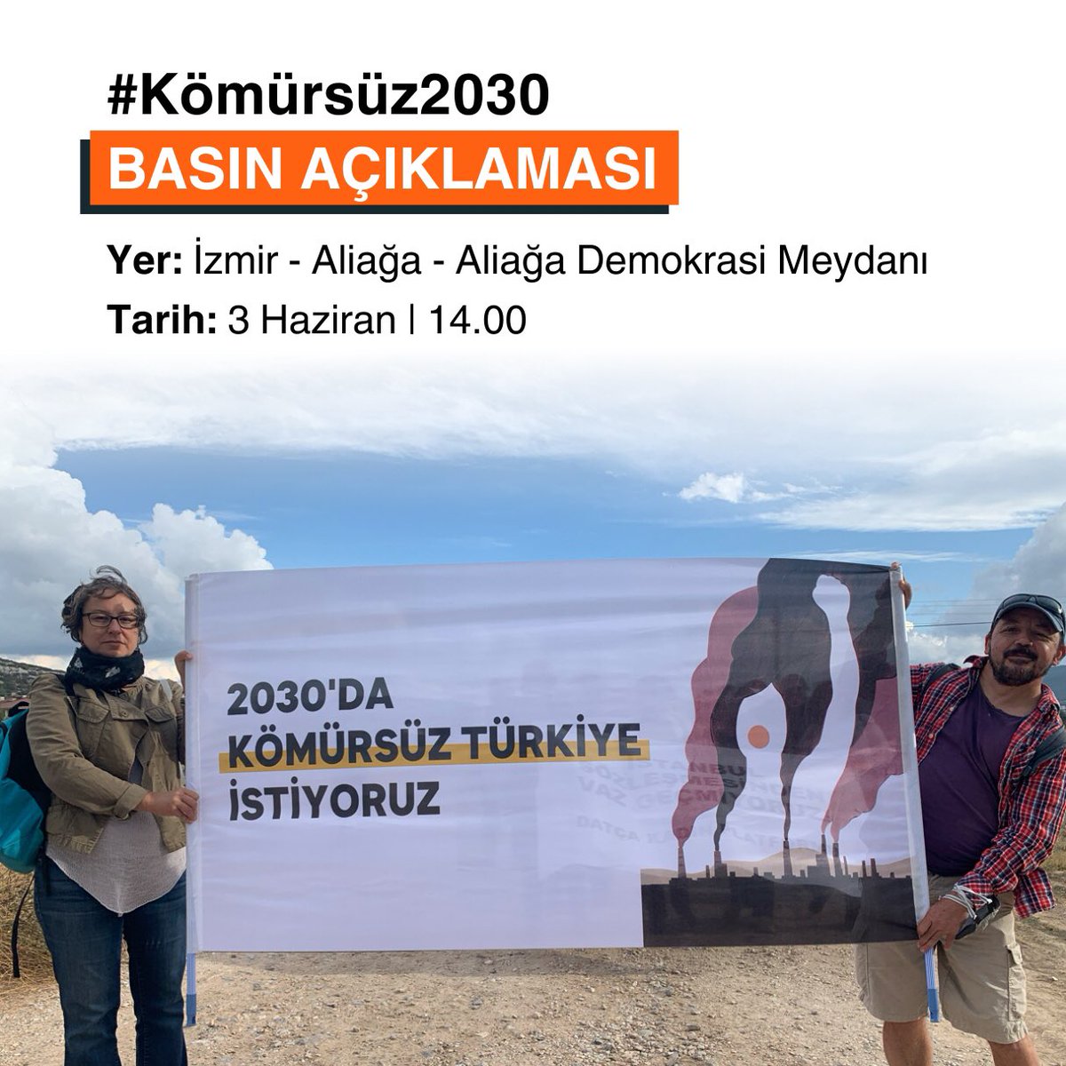 #Kömürsüz2030 için alanlardayız!