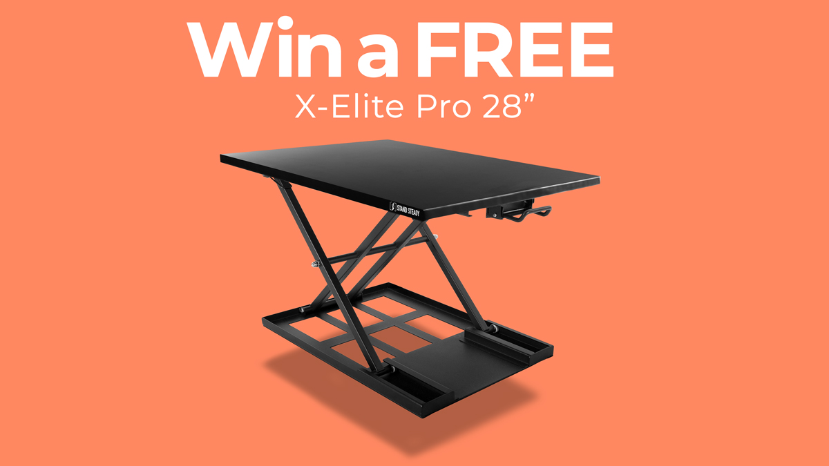 StandSteady's tweet photo. Looking to upgrade your workspace? We are giving away our customer-favorite ergonomic X-Elite Pro 28'' Desk Converter to one lucky winner. 

Get up to 10 entries by completing 5 easy tasks! Enter here: https://t.co/HZ5qSt8jLl

#giveaway #officegiveaway #sweepstakes https://t.co/qv4hab4t8x
