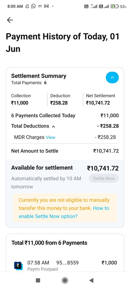 kumar_r0shan's tweet photo. @PaytmBusiness naya naya lootane ka dhandha Banakar Rakh Diya Hai Ek to PayTM postpaid mein Har manth convention free Dena Hota Hai Upar Se ab Ek Aur transaction ke liye MDR charges Laga Diya gaya hai isase Achcha To Paytm use karna hi bekar hai bad kro paytm#paytm q extra du me https://t.co/zOFfbM8Dxd