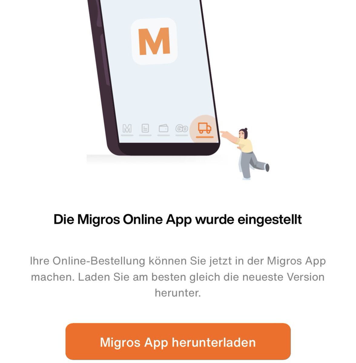 Bin ich der einzige der die Migration der <a href="/migros/">Migros</a> online App in die #Migros App als Rückschritt empfindet?

❌Es sind keine Nachbestellungen möglich
❌Das Total wird nicht in der Navigation angezeigt
❌Die Filter sind nicht mehr personalisierbar

Ich finds schade 🫣