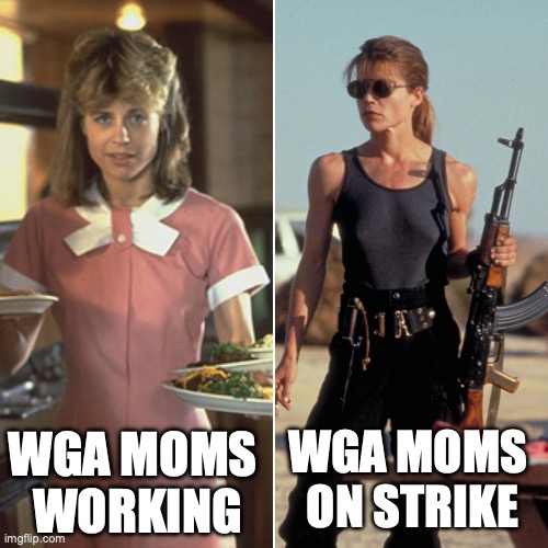 Daily #WritersStrike meme #IStandWithTheWGA #WGAStrong #WritersGuildofAmerica #WGA