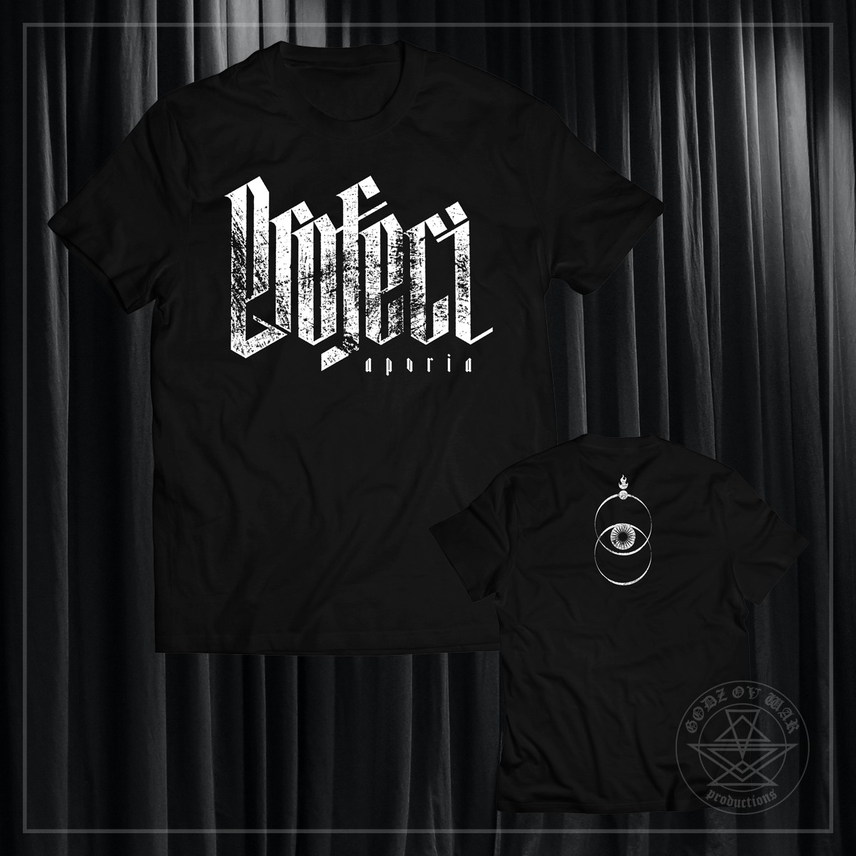 GodzOvWar's tweet photo. ‼️ LAST COPIES ‼️

Profeci "Aporia" - 3 shirts left in stock! No reprint!

Order: https://t.co/NK3nxVcpPk

#profeci #blackmetal #merchandise #godzovwarproductions https://t.co/VrVvVmGTH6