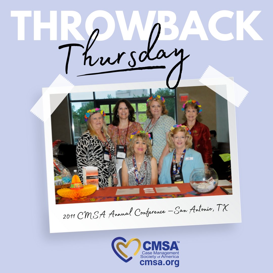 CMSANational's tweet photo. #ThrowbackThursday to the 2011 #CMSAConference in San Antonio with a snapshot of our Alamo Chapter — Our chapters always show up and show out! Let us know which chapter you’ll be representing at #CMSA2023 in Vegas! https://t.co/RjNPIBO86W #CMSA #CaseManagement #TagACaseManager https://t.co/XHTu1nzL6a