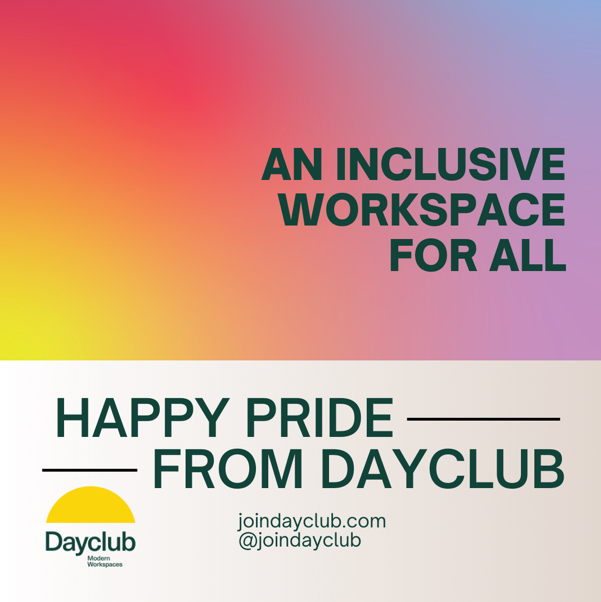 CrewWorkspace's tweet image. Happy Pride month from all of us at Dayclub. We are proud to cultivate an inclusive work environment for all of our members and guests. Being an ally to our LGBTQIA Community is close to our hearts and important to the work we do here. We are the least exclusive club in town, and