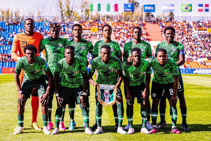 I congratulate our marvellous Flying Eagles for that sound 2-0 defeat of the host team, Argentina, to secure a quarter final slot at the U-20 World Cup.

I'm rooting for you guys, go and make us proud!