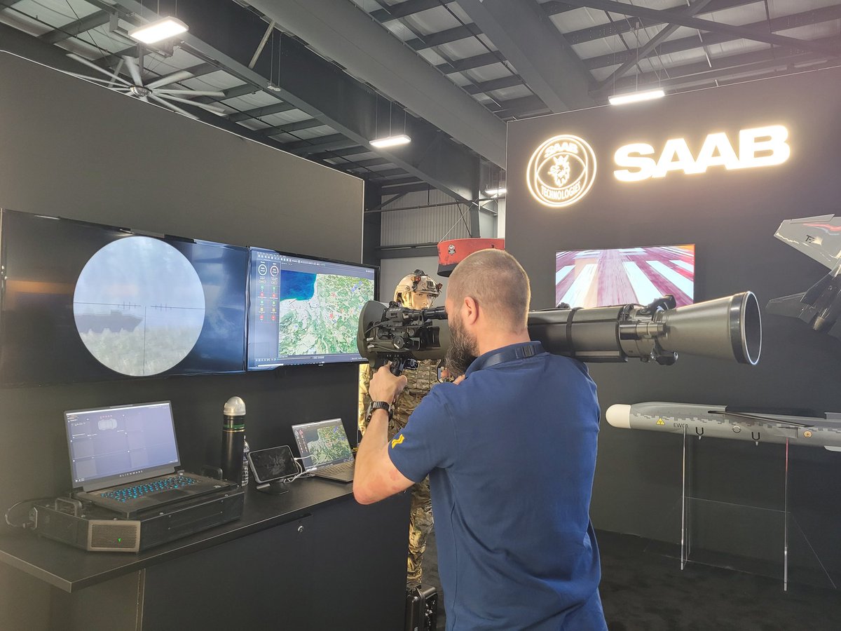Have you tried our Carl Gusfaf indoor trainer? See what it's like to eliminate a tank in the Saab #CANSEC2023 booth 1521.