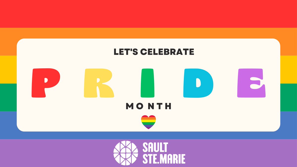#PrideMonth is a great opportunity to reiterate our collective commitment to work together to ensure that @CitySSM is a welcoming and inclusive community. We're making progress through the leadership of groups such as @SaultPride!