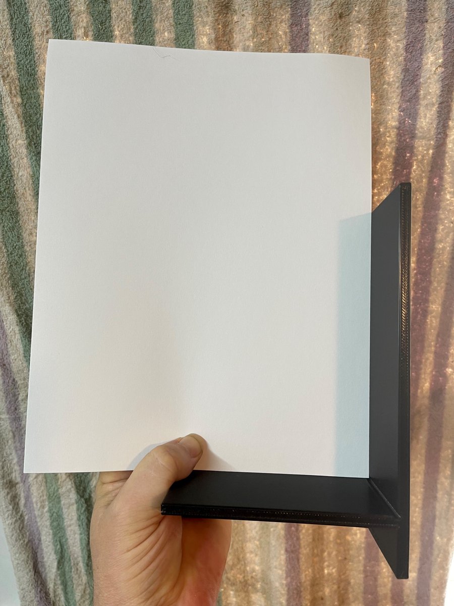 crussty's tweet image. I just posted a really simple model on @printablescom that every home office can use. It&apos;s a stacker/collator for lining up the edges of a stack of papers- nice, simple AND practical!

printables.com/model/496117-p…

#PracticalPrinting