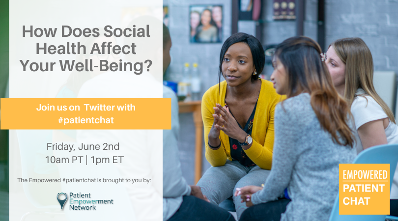 What's your favorite way to engage with your community? Let's talk about social health at our next Empowered #PatientChat on Friday, 6/2 @ 10 AM PT/ 1 PM ET!
powerfulpatients.org/event/how-does…