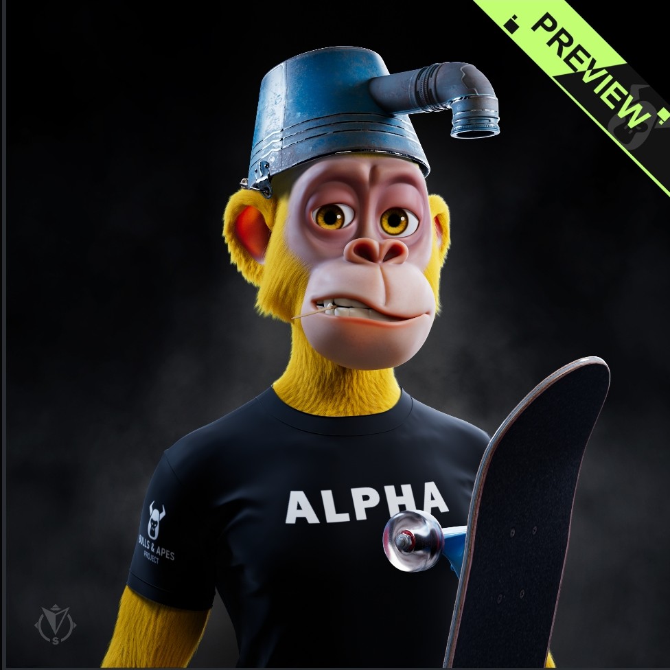 My ape got the alpha! 

U-Alpha shirt

#ApeTraitOfTheDay 
@BullsApesProj 
#BAPnation