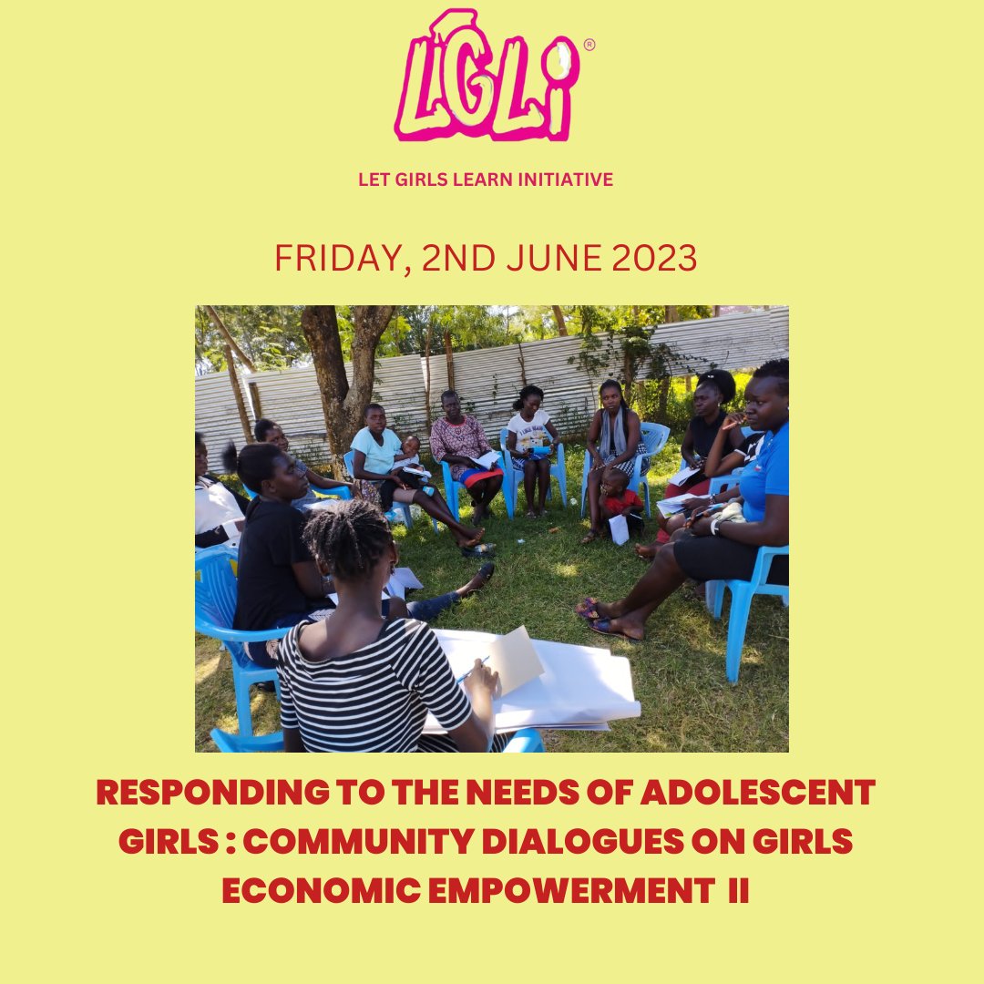 We are holding our second community dialogue on girls economic empowerment tomorrow, with 40 girls at Meshack Church Rabuor.
#LetGirlsLearn #economicempowerment