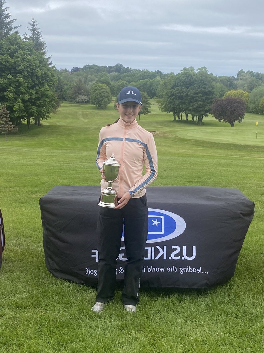 So happy to have won the <a href="/uskidsgolf/">U.S. Kids Golf</a> European championship age 13/14?at <a href="/MusselburghGC/">Musselburgh Golf Club</a> I’d like to thank my coaches <a href="/AndyBetts1977/">Andrew Betts</a> <a href="/Point1golfcoach/">Andrew Nicholson</a> and <a href="/Vallelyjj/">John James Vallely</a> for all their support🥇🏆
