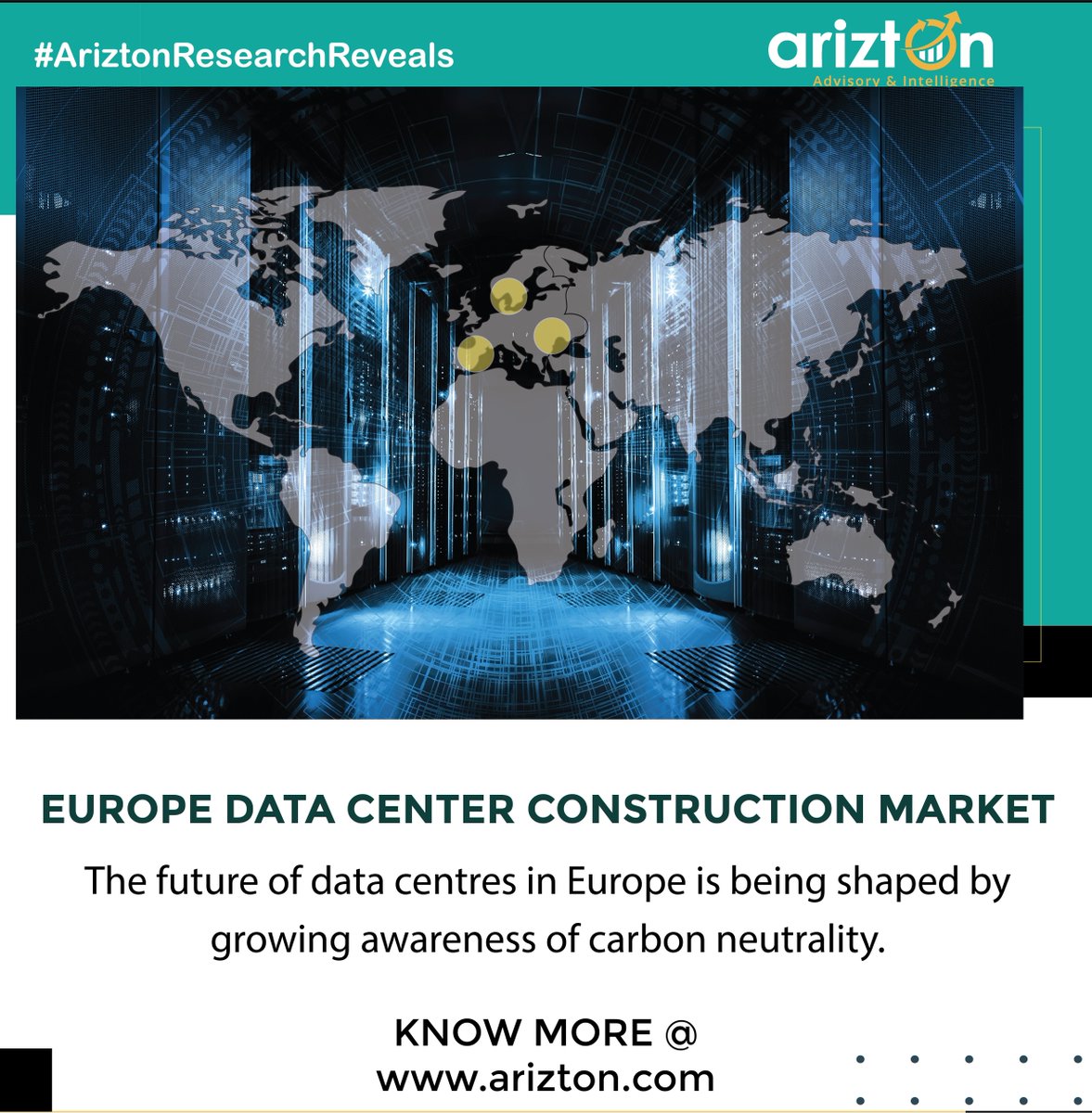 #Europe has abundant #renewableenergy sources such as wind, geothermal, and hydro. Operators are aligning their goals with carbon-neutral goals...Read more @ arizton.com/market-reports…

#datacenterworld #datacentersolutions #datacenterinfrastructure #ariztonresearchreveals