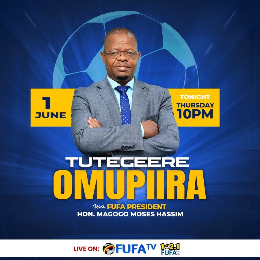 Tonight on #TutegeereOmupiira......
*#StarTimesUPL 2022/23 season review* *#FUFATvCup and other interesting topics* you don't want to MISS.
Starting at 10 pm on FUFA Tv - 'The Home of Ugandan Sport' and 102.1 FUFA fm...'The Football Radio'.@VipersSC @KCCAFC @URAFC_Official