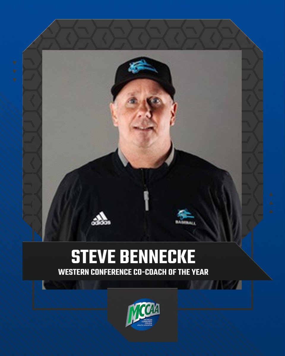 MCCAA BASEBALL AWARDS

Western Conference Co-Coach of the Year

Steve Bennecke, Kalamazoo Valley CC