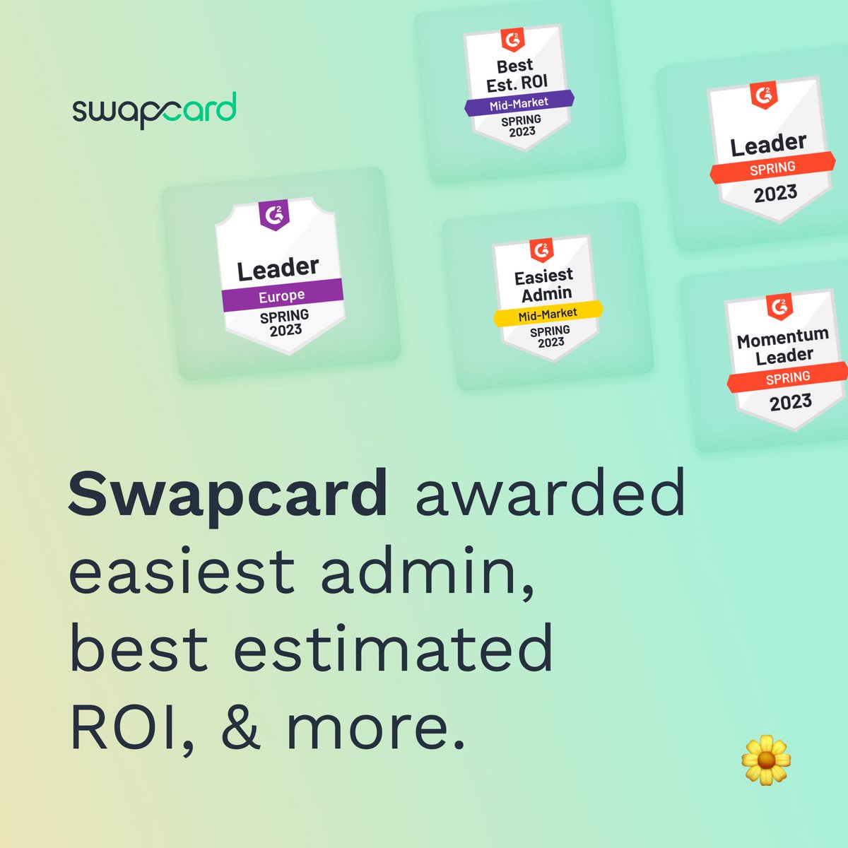 🎉The spring edition of the <a href="/G2dotcom/">G2</a> awards is finally here! 

🥇We won several awards this season, including the easiest admin for event networking and matchmaking, and the best-estimated ROI in the lead retrieval category.

🤓Read more here: hubs.ly/Q01R-GlV0