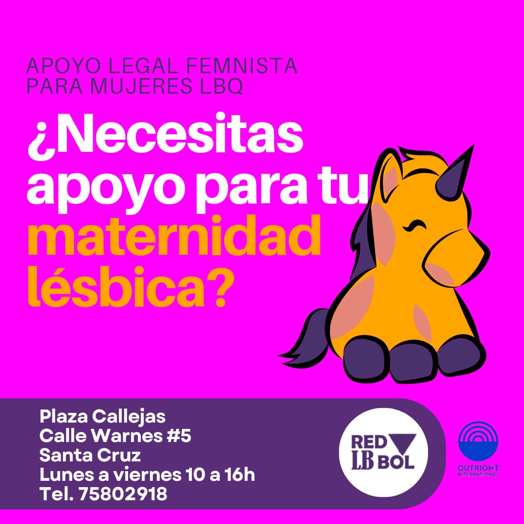 RedLesbianas's tweet photo. Sabemos que las mamás lesbianas, bisexuales y queer tenemos  necesidades por que nuestras maternidades e identidades no siempre son aceptadas. Frente a estas vulneraciones, nuestro equipo legal busca soluciones concretas para la realidad boliviana. https://t.co/czU58tvsLj