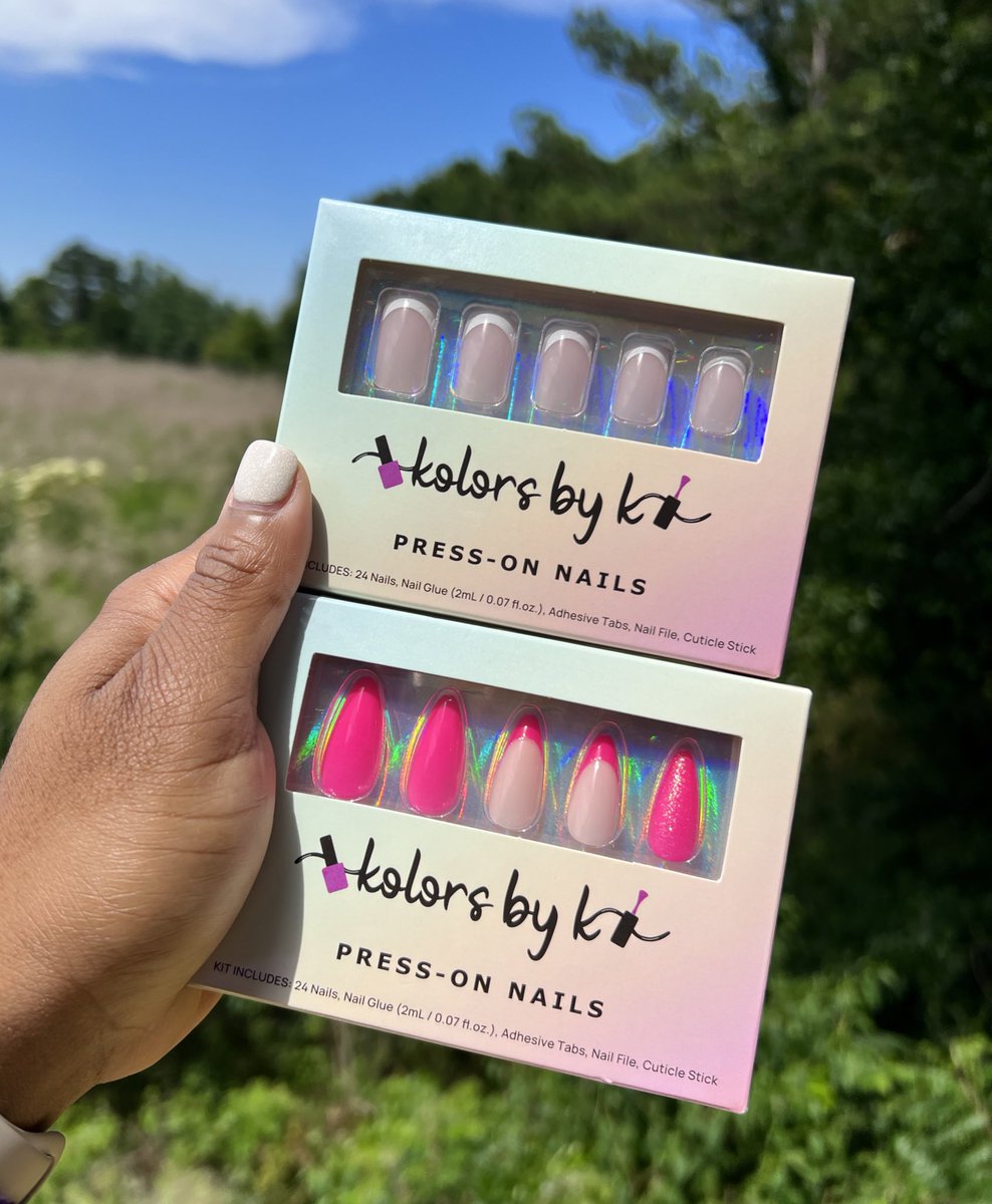 Announcement #1 ❗️

AVAILABLE June 9th, 2023 ✨💕

For my girls who love convience and are always on go Kolors by K ® is now offering press-on nails💅🏽

kolorsbyk.com